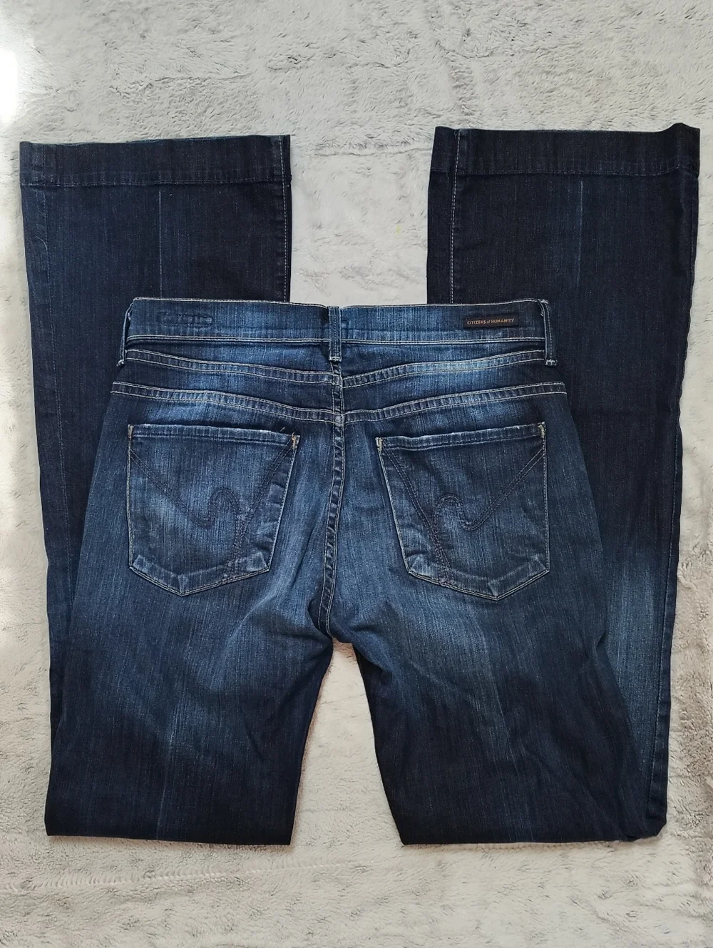 Citizens Of Humanity Hutton Mid Rise Wide Leg Jeans Women's 30 Retro Y2K Vibes - Picture 14 of 14